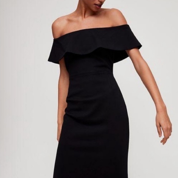 Aritzia Babaton Ruslan Dress/Size2/Black - Picture 2 of 5